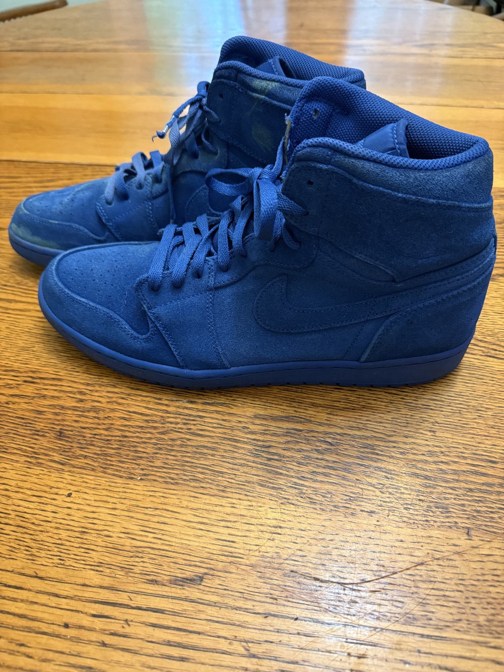 Air Jordan 1 Retro OG Shoes Mens Size 13 Suede Mid 332550-404 Leather Sneakers